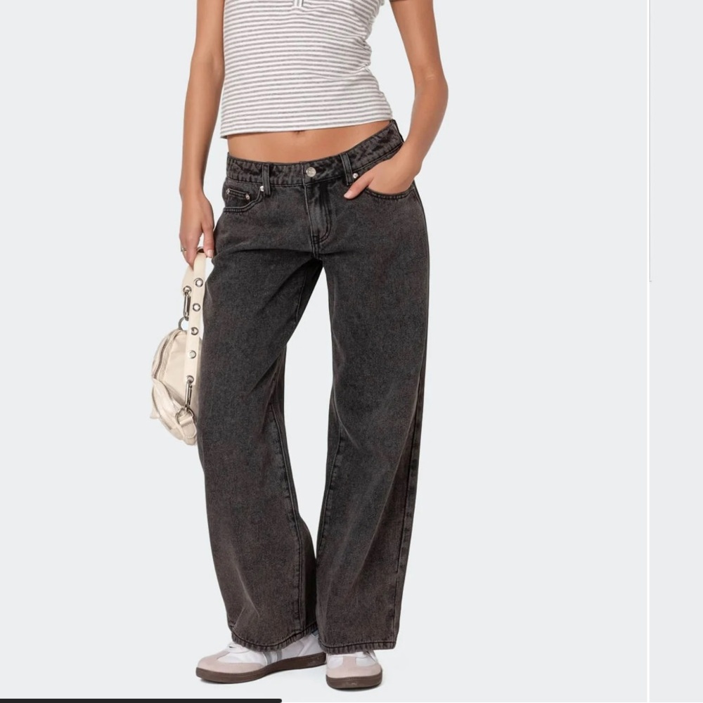 NWT! EDIKTED PETITE LOW RISE BAGGY JEANS